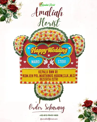 Karangan Papan Bunga Pernikahan di Budaya Pampang