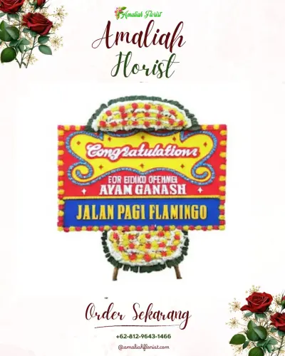 Bunga Papan Congratulation di Budaya Pampang